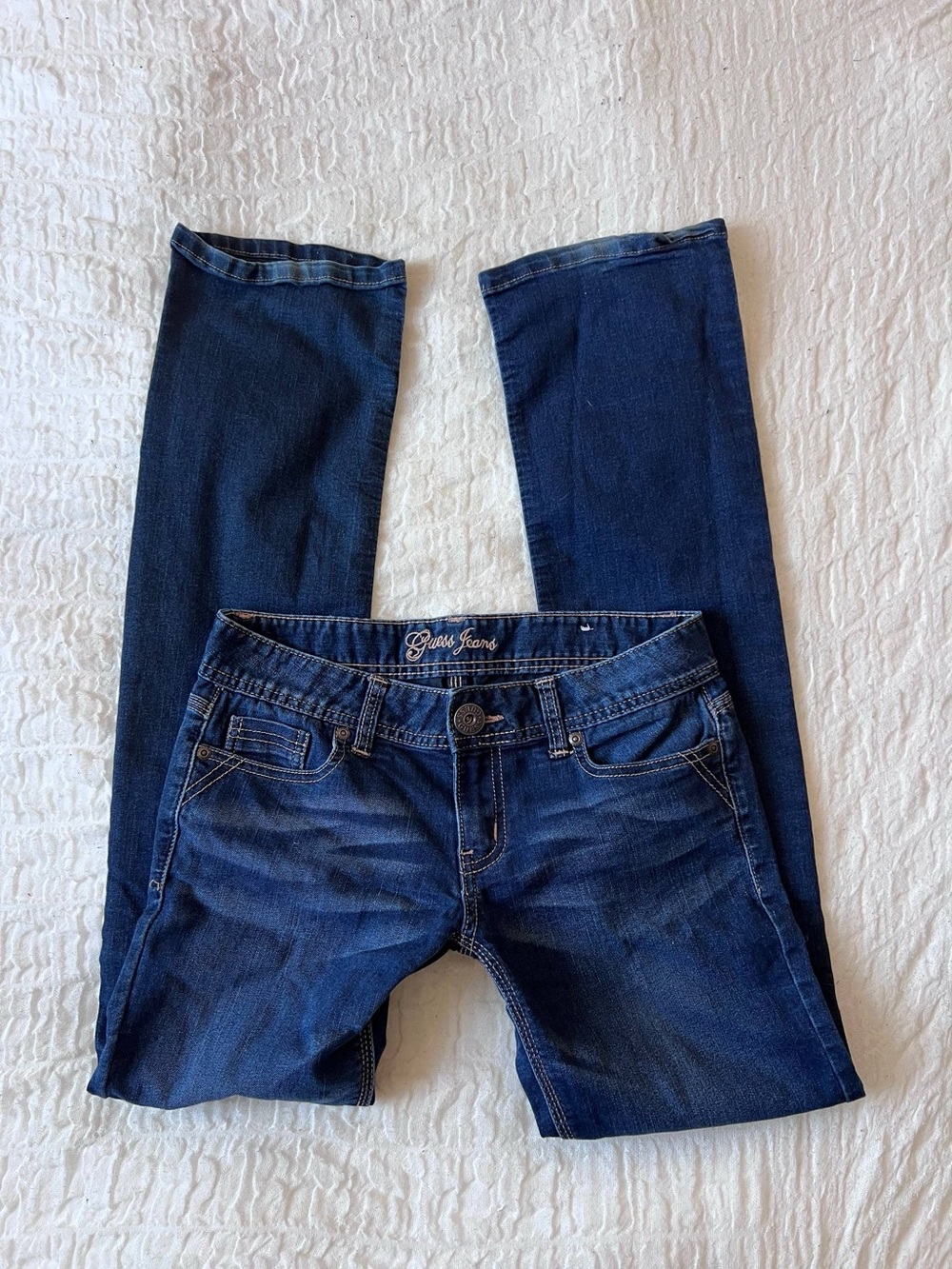 Y2k Guess Low Rise Dark Wash Jeans